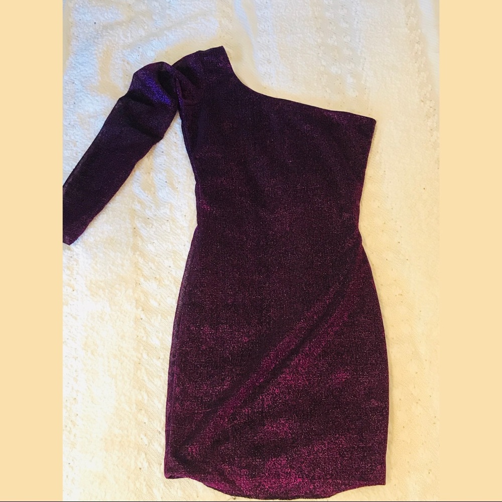 Beautiful shiny purple dress